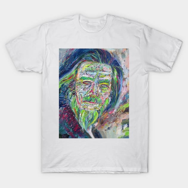 ALAN WATTS oil portrait T-Shirt by lautir